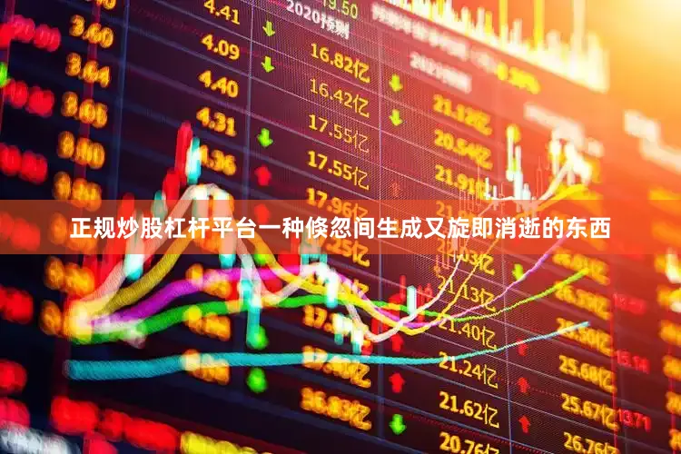 正规炒股杠杆平台一种倏忽间生成又旋即消逝的东西